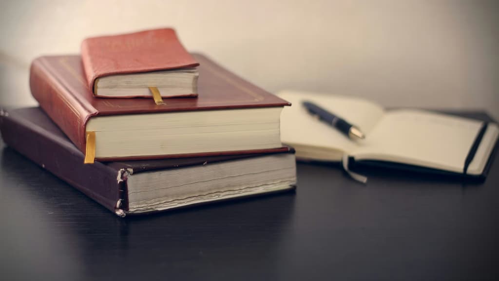 Stacked law books